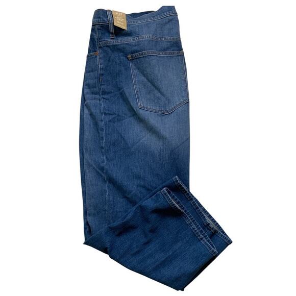 Madewell Jeans Womens 29 Slim Wide Crop Button Fly Mid Wash Streetwear Denim NWT - Picture 7 of 15